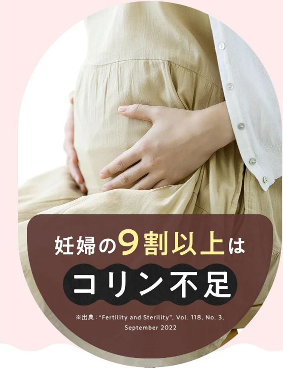 妊婦の9割以上はコリン不足